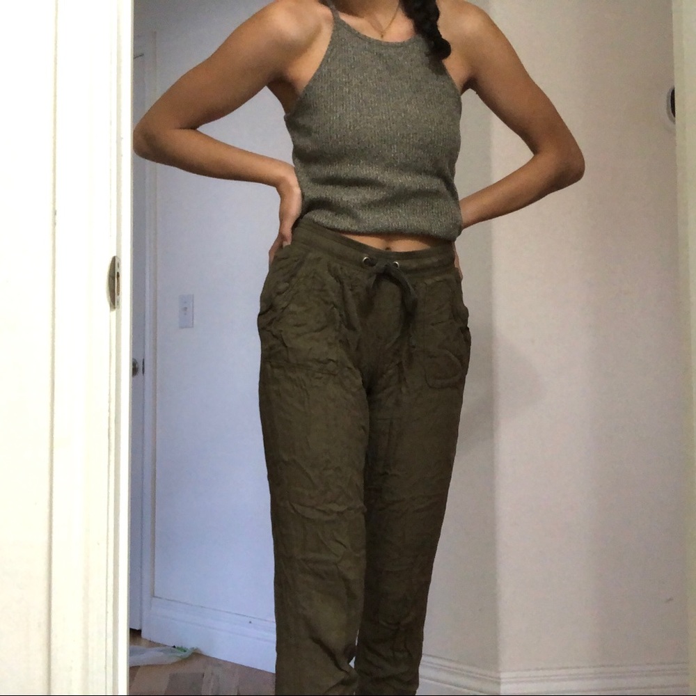 Green pants